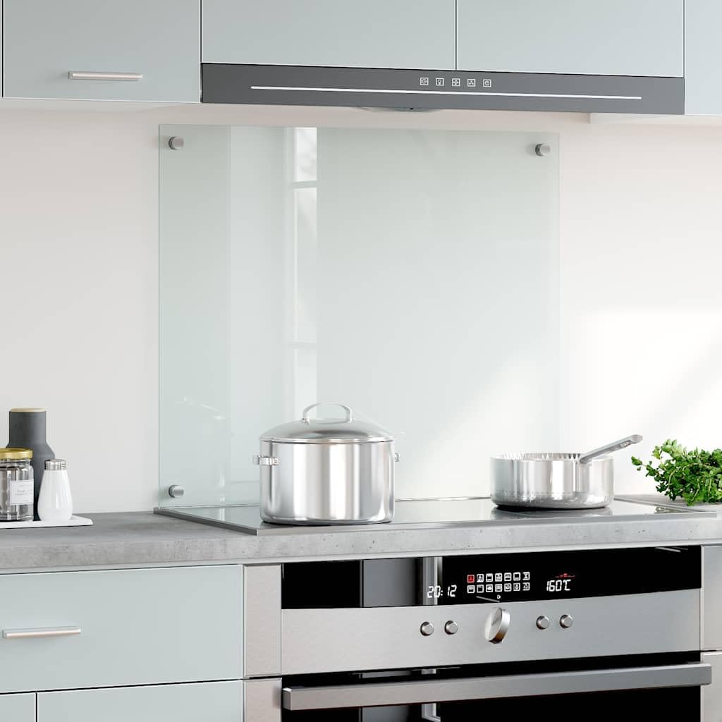 Homogen Küchenrückwand Transparent 70x60 cm Hartglas Schutz für Wände, langlebiges Kochzubehör, einfache Reinigung, robustes Design, für Arbeitsplatte, perfekte Küchenorganisation