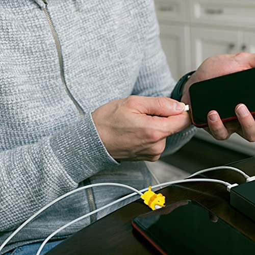 Tanant 25 pezzi simpatici animali protettivi, cavo...