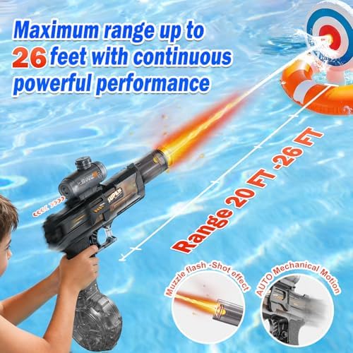 Electric Water Gun Toy, Automatic Squirt Blaster Pistol Kids, Adult