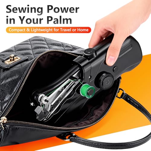image for TMANI Handheld Sewing Machine, Mini Portable SewingMachine for Beginne