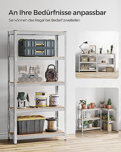 SONGMICS Schwerlastregal, 2er Set, 90 x 40 x 180 cm – Ansicht 6