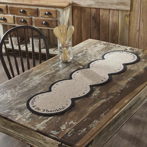 VHC-Brands-Harvest-Blessings-Stencil-Gather-Be-Thankful-Table-Runner-12x48-Braided-Cotton-Kitchen-Dining-Table-Holiday-Decoration-Decor-for-Fall-and-Thanksgiving VHC Brands Harvest Blessings Stencil Gather Be Thankful Table Runner 12×48 Braided Cotton Kitchen Dining Table Holiday Decoration Decor for Fall and Thanksgiving