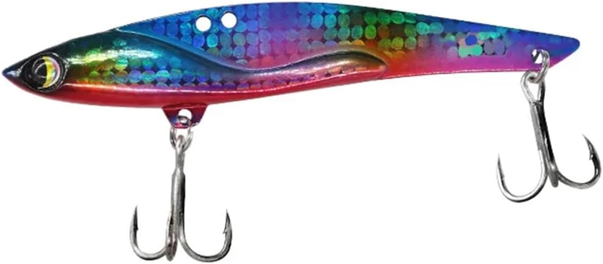 Luya Bait Large Weight Ultra Long Range 35g Vib Metal Fake Bait for Sea Bass DW38-C Fishing (Color : A)