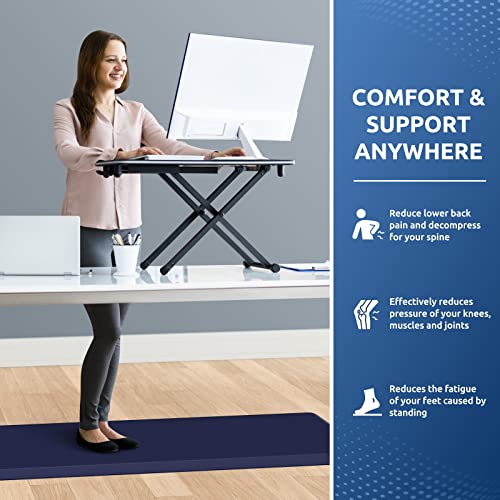 Image of 0.8 inch Thick Kitchen Mat Cushioned Anti Fatigue Rug Comfort Floor Mats | Water-Resistant, Non-Slip, Easy to Clean Comfort Floor Mat for Kitchen, Sink & Office, Multiple Colors & Sizes, 17.3 inchx60 inch