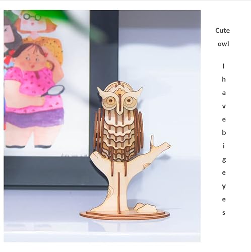 Rolife 3D Wooden Animal Puzzles 4 Piece Set Model Toy Wood Craft Kit Gifts For Teens And Adults #TOP5