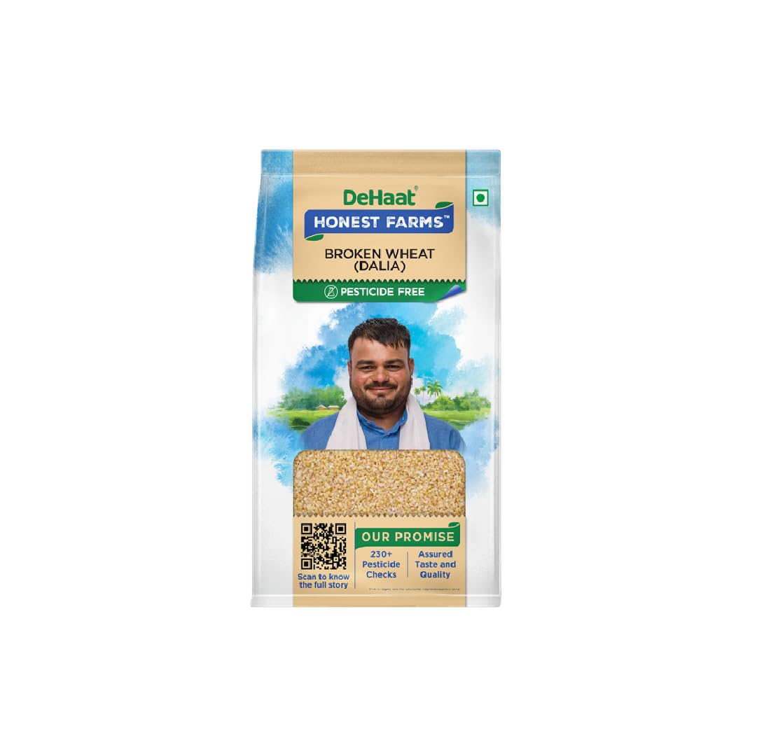 DeHaat Honest Farms Pesticide Free Broken Wheat/Dalia 500 grams