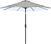 Vista 26 de ABCCANOPY Sombrilla de patio al aire libre de 7.5 pies, sombrilla de mesa con protección UV con manivela para una fácil instalación, adecuada