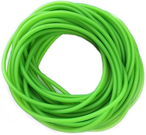 Tubo de goma de látex verde fluorescente para hacer catapulta profesional de tirachinas reemplazo de caza al aire libre 32.8 ft