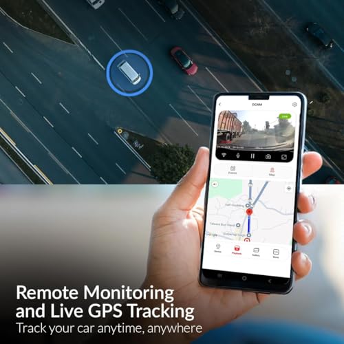 Image of CP PLUS 4G Live Dashcam for Car with 2MP Full HD Front Camera | Live View GPS Tracking | Geo-Fence | HDR Night Vision | Two-Way Talk | Collision Detection | 5G SIM Support | Upto 1TB Storage | CP-H27