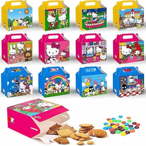 ZWYAN 24 Pcs Cartoon Gift Boxes, Colorful Boxes For Gifts, Cute Cartoon Designs Party Favor Boxes (A) Cover