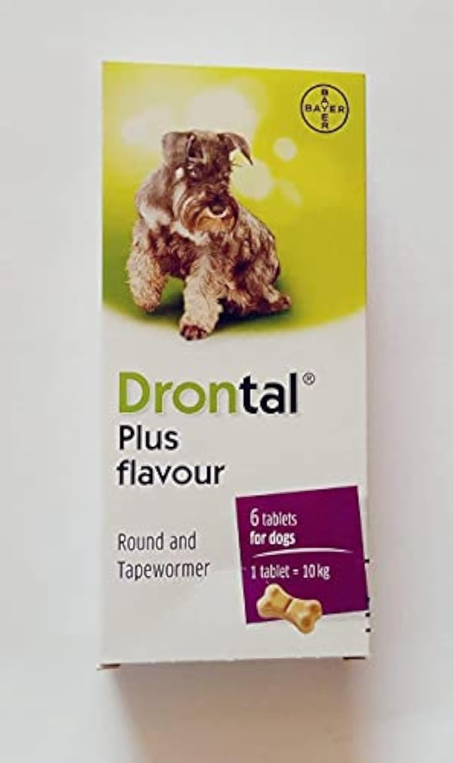 Drontal Plus tasty 150/144/50 mg tablet for Dogs - For roundworms and tapewomer 6 Tablets