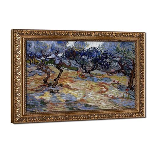 Impression toile Van Gogh oliviers pour habiller un mur de bureau