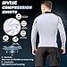 SPVISE White Compression Shirt Men Long Sleeve Workout Gym Top Rash Guard Athletic Undershirt Gear T Shirt for Sport Cool Dry
