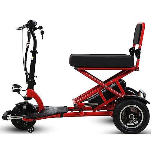 Elektrisk trehjuling, trehjulig elcykel, hopfällbar elcykel 48 V/12 Ah, tandemcykel för vuxna, lämplig för äldre, camping, pendling, shopping