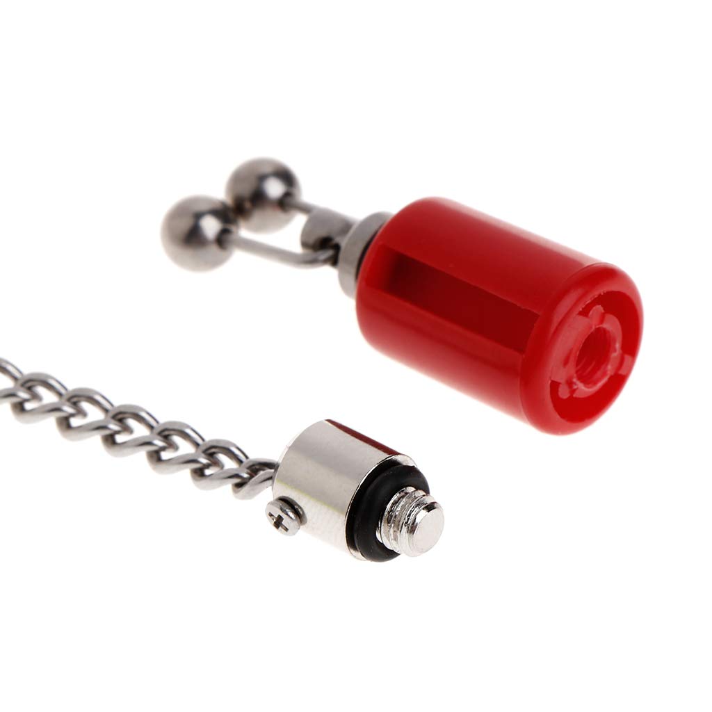 OVERTOYOU Fishing Swinger Stainless Steel Sling Chain Bite Indicator Carp Alarm Hanging, Green