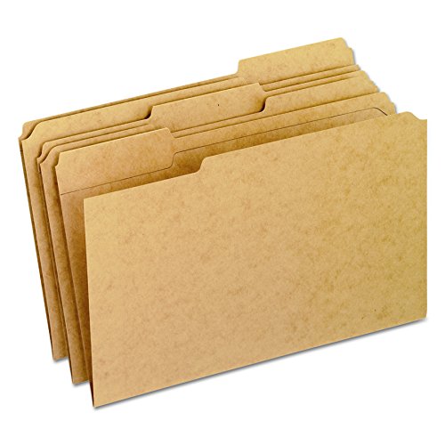Pendaflex Rk15313 Two-Ply Dark Kraft File Folders, 1/3 Cut Top Tab, Legal, Brown (Box Of 100) #TOP12