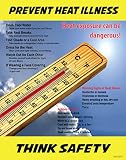 Lean Manufacturing Posters Heat Safety, Prevent Heat Illness, Poster, 11"X 14", Made in the USA
