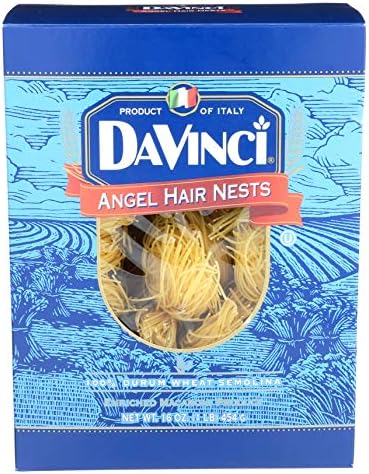 DaVinci Angel Hair Nests Pasta, 16-Ounces (Pack of 12)