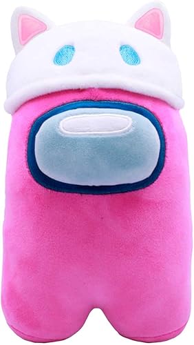Just Toys LLC Among Us Plush - Serie 2 (rosa con orejas de gato)