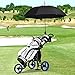 DORTALA Golf Push Pull Cart, Lightweight 3 Wheels Golf Push Cart, Golf Trolley W/Storage Bag & Foot Brake, 4 Height Positon Handle, Quick Open Golf Push Cart, Blue