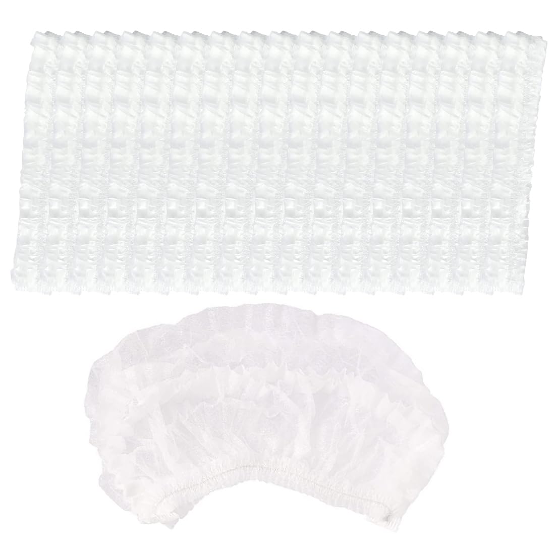 Retine per capelli monouso PP 52 cm bianco cuffietta copricapo accessorio medico