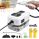 Nettoyer à Vapeur, 2500W Nettoyeur Vapeur Professionnel avec 6 Têtes 1200ML Réservoir d'eau de Grande Capacité, Nettoyage Vapeur pour le Nettoyage, Canapés, Carrelage, Voitures