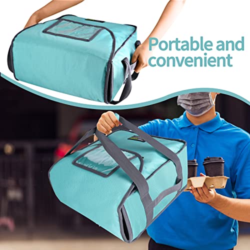 Icemi Pizza Bags For Delivery 22" X 22" X 9"Insulated Pizza Delivery Bag Moisture Free For Catering Food Delivery,Restaurant,Cookouts (Green) #TOP4