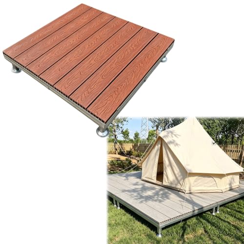 Wood Composite Deck Platform, Pre Built Weather Resistant Deck for Pool, Balcony, Raised Decking | Durable and Low Maintenance Outdoor Flooring