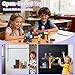 SYSKENI 35PCS Magnetic Blocks Travel Set, Mini Magnetic Blocks Travel Toys for Kids Ages 3-5 4-8, Portable Magnet Cubes STEM Learning Toys with Portable Iron Storage Box Christmas Birthday Gifts