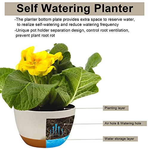Hanging Planter 3 Pack Planters For Indoor Outdoor Plants With Drainage Hole,Hanging Planters For Indoor Plants For Home Garden Porch Balcony Patio Decor #TOP3