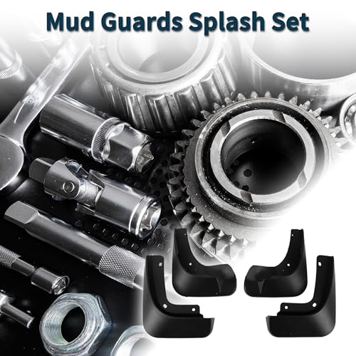 Image of Mud Flaps Splash Guards for Skoda Fabia 2011-2015 W /Mount Accessories Mud Guards Front and Rear 1 Set