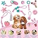 VIPNAJI Welpenspielzeug -15pcs ​Langlebiges Hundespielzeug für Welpen/kleine und mittlere Hunde, Plüsch Hundeseilspielzeug -Kauspielzeug Naturbaumwolle & Ungiftig & sicher & Unzerstörbar , Rosa