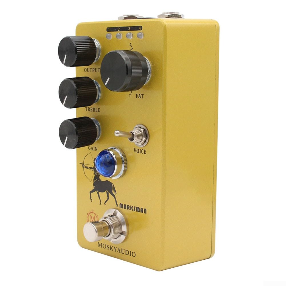 Gitarren-Effektpedal, Mosky Marksman Boost Overdrive das elektrische Distortion Gitarrenpedal basierend auf Volltone-OCD-Schaltung