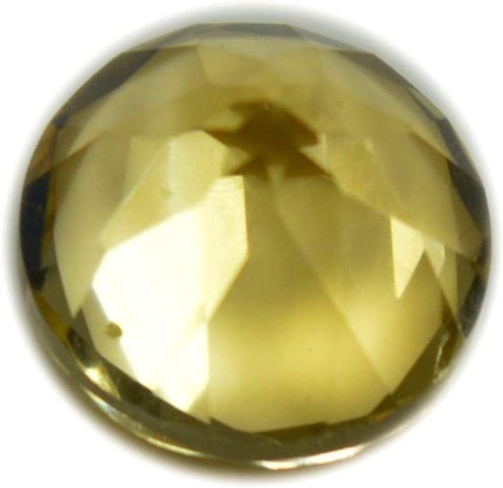8X8 MM Size Natural Citrine Loose Stone Yellow Round Shape Faceted Gemstone for Astrology