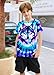 SunFocus Kids Tie Dye Shirt Boys Colorful Wolf Fashion T Shirts for Size 13-14 Youth Hippies Senior Short Sleeve Tees Shirt Clothes
