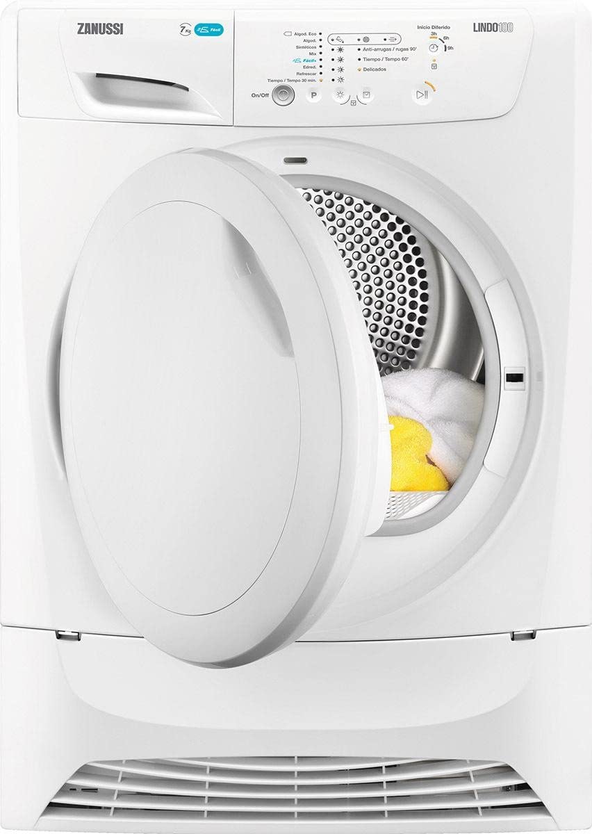 Zanussi ZDP7202PZ1 Kondensations-Wäschetrockner, freie Installation, 7 kg, Anti-Falten-Programm, Weiß, Klasse B
