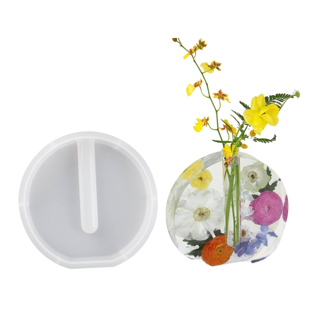 R H LIFESTYLE Silicone Jar Mould with Lid Druzy Planter Mould for Epoxy Resin, Cement and Concrete Trinket Storage Container Candle Holder Mold (No 13)-image-17