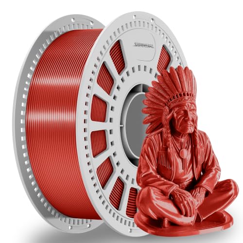 Image of Red Silk PLA Filament 1.75mm + /-0.03mm Metallic 3D Printer 1kg