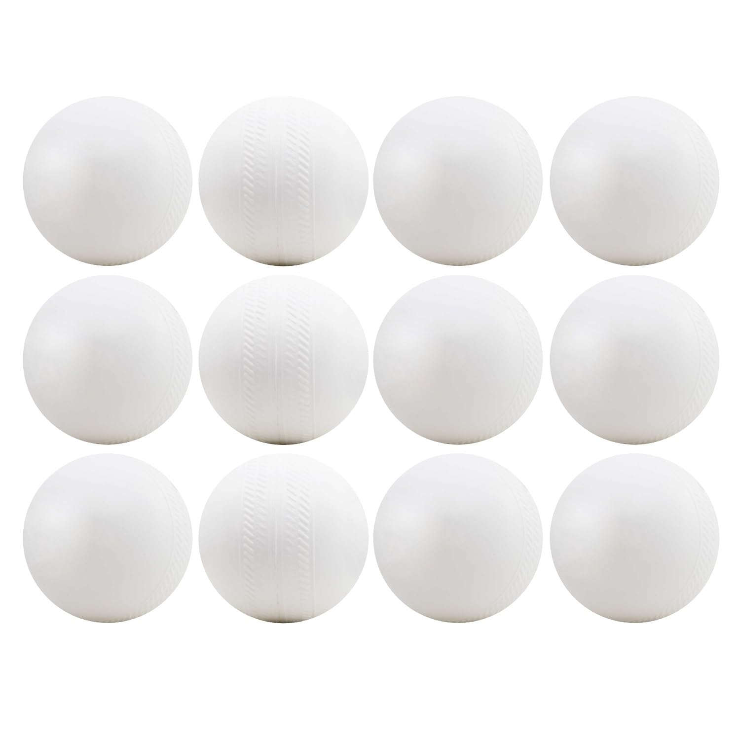 Troft Plastic Ball White Non Toxic (Pack of 12 | 50 Gm Per Ball)