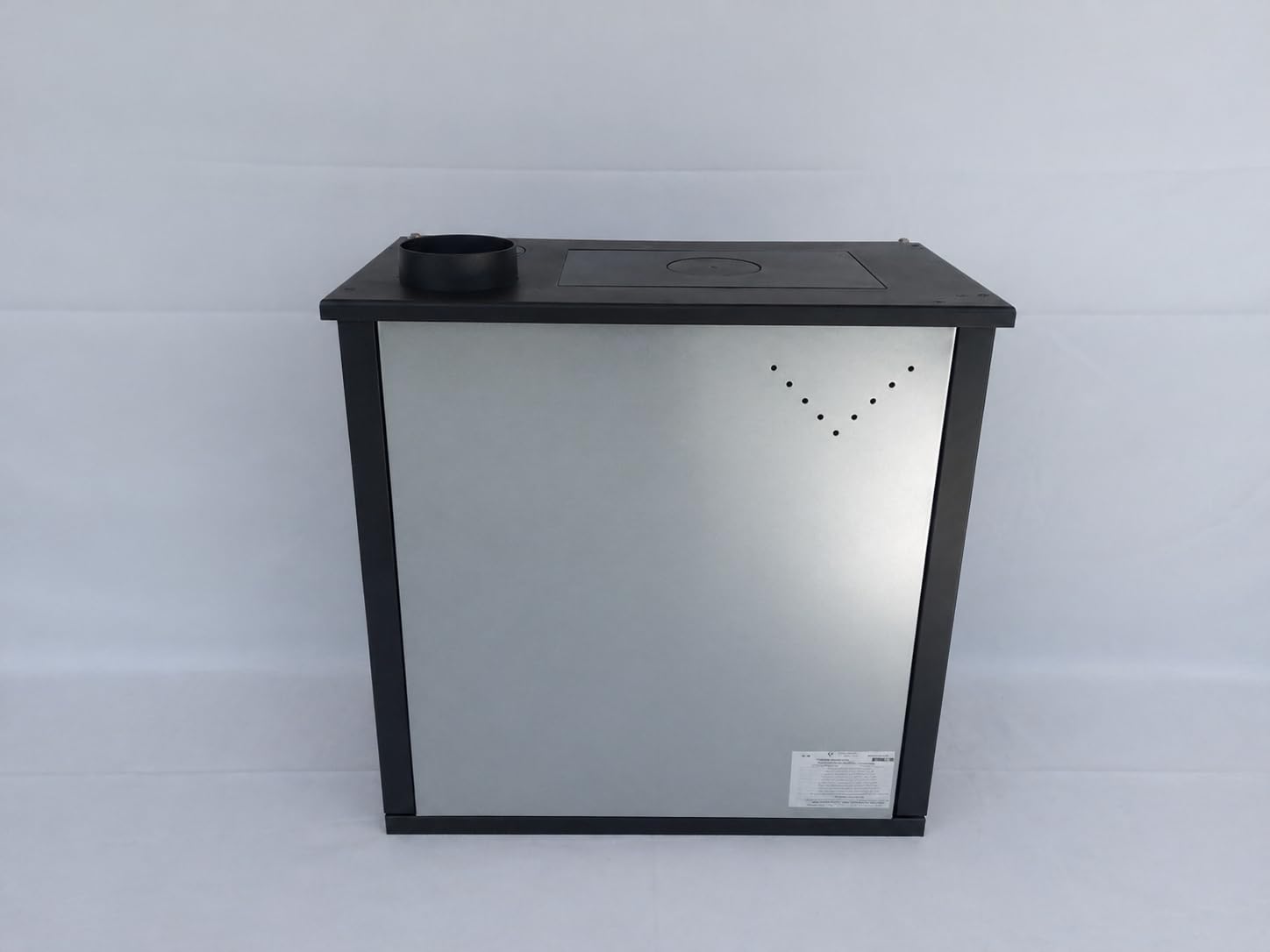 Kuchenka na drewno, piec kuchenny VERSO CS Plus Inox – piec kominkowy z piekarnikiem i płytą kuchenną, BImSchV poziom 2, piec na drewno, wolnostojący, klasa efektywności energetycznej A +, nowoczesna