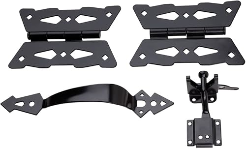 Miniatura 3 de National Hardware N109-300 V8418 - Kit de puerta de bisagra decorativa de mariposa en color negro