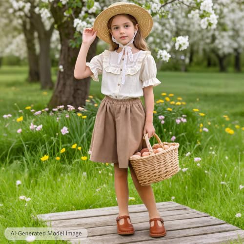 Image of Felix & Flora Toddler Little Girl Princess Dress Shoes-Mary Jane Flats for Girl Party School Shoes