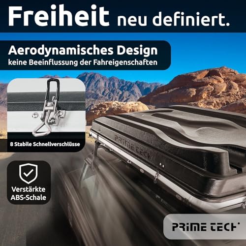 Hartschalen-Dachzelt Prime Tech Nevada Autodachzelt für 2 Personen