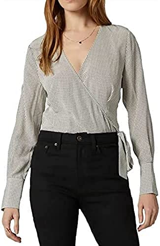 Equipment Women's Cenna Top, Nature White/True Black, Medium #TOP17