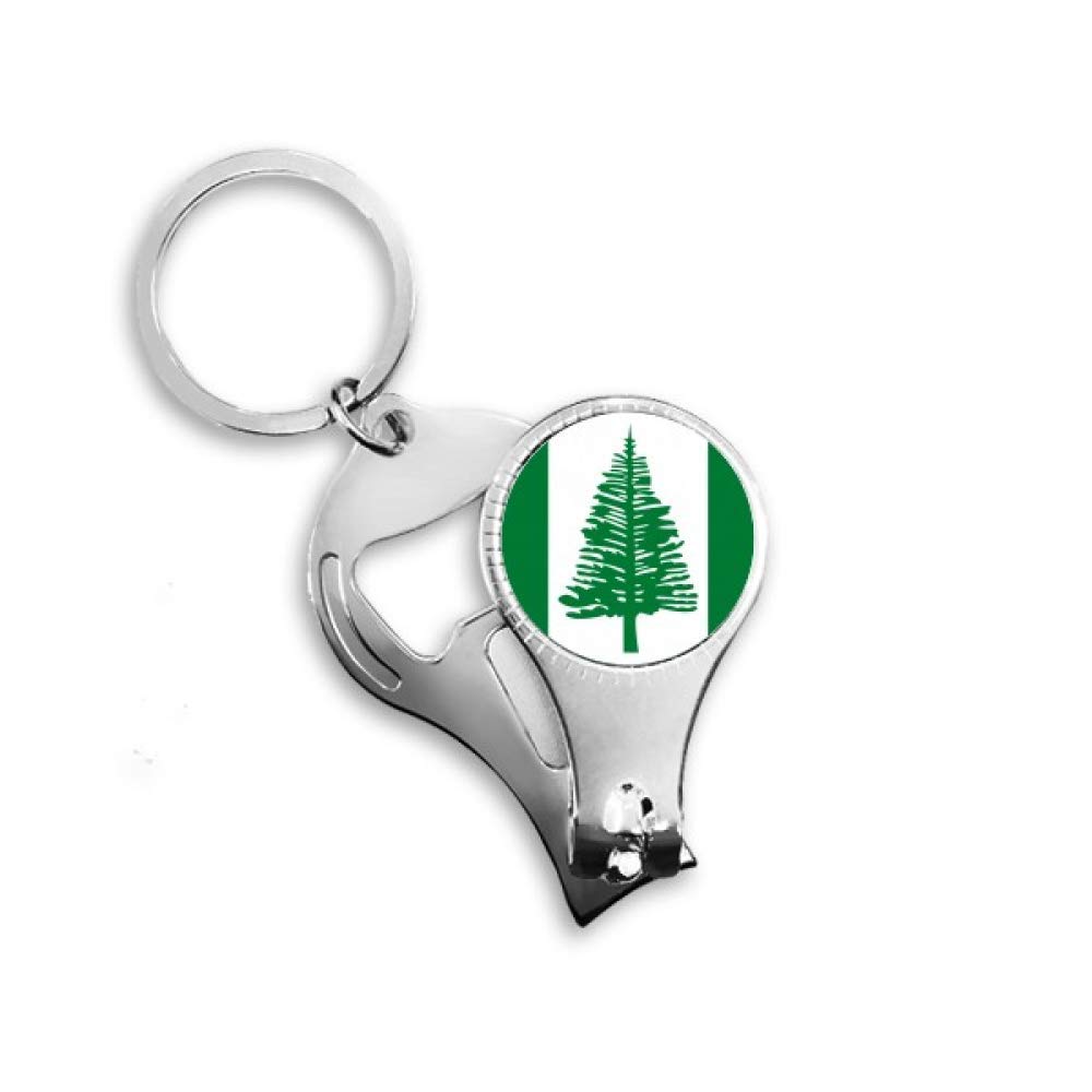 Décapsuleur porte-clés Norfolk Island avec pince à ongles intégrée
