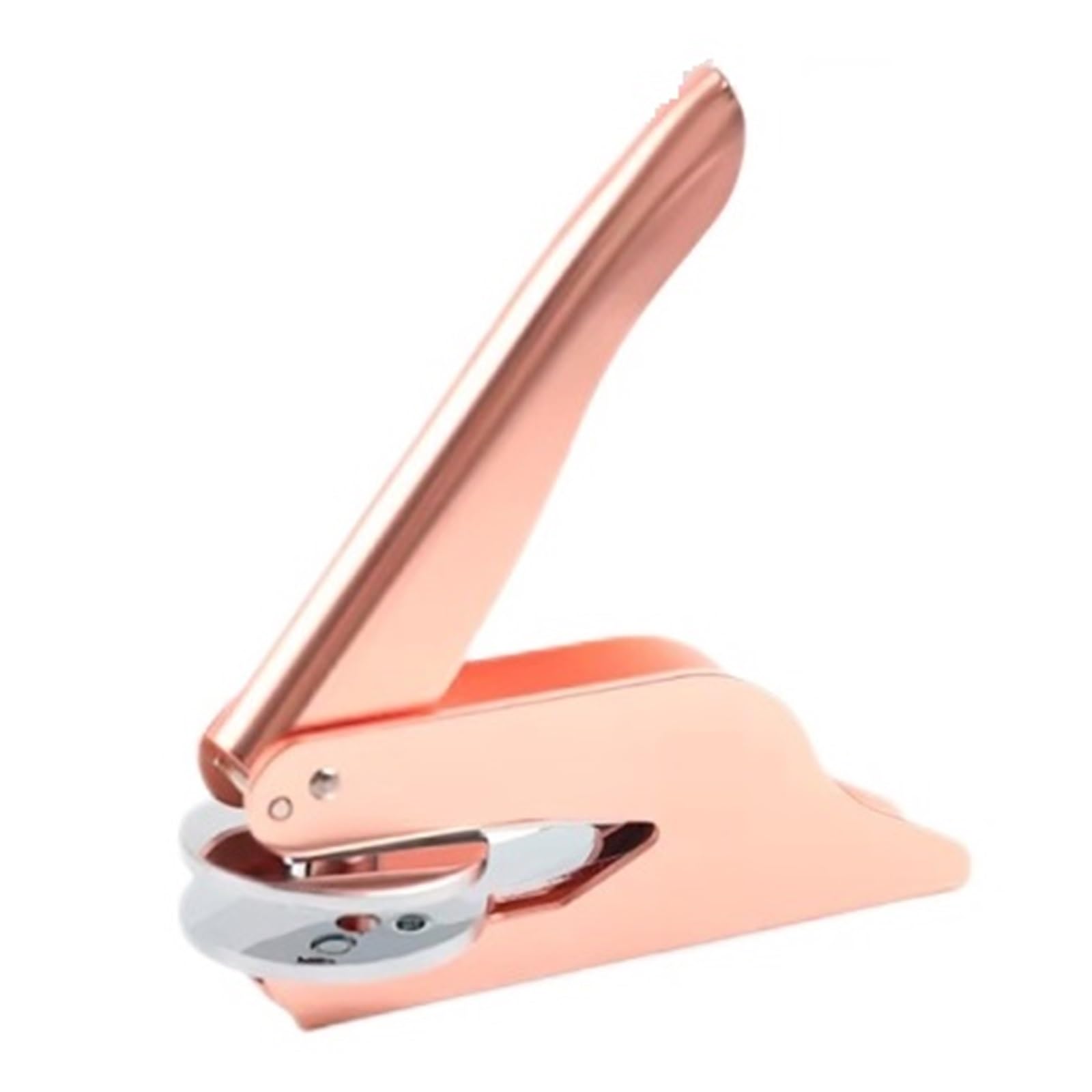 Książka Drukarska Pieczęć Spersonalizowane Logo Początkowa Pieczątka Brajlowska 42mm WyraźNe TłOczenie(Rose gold)