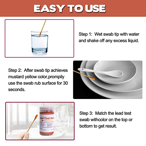 aawipes lead test kit 30 rapid testing swabs 30-second results dip in water home use for all surfaces - painted dishes toys jewelry metal ceramics wood ls30