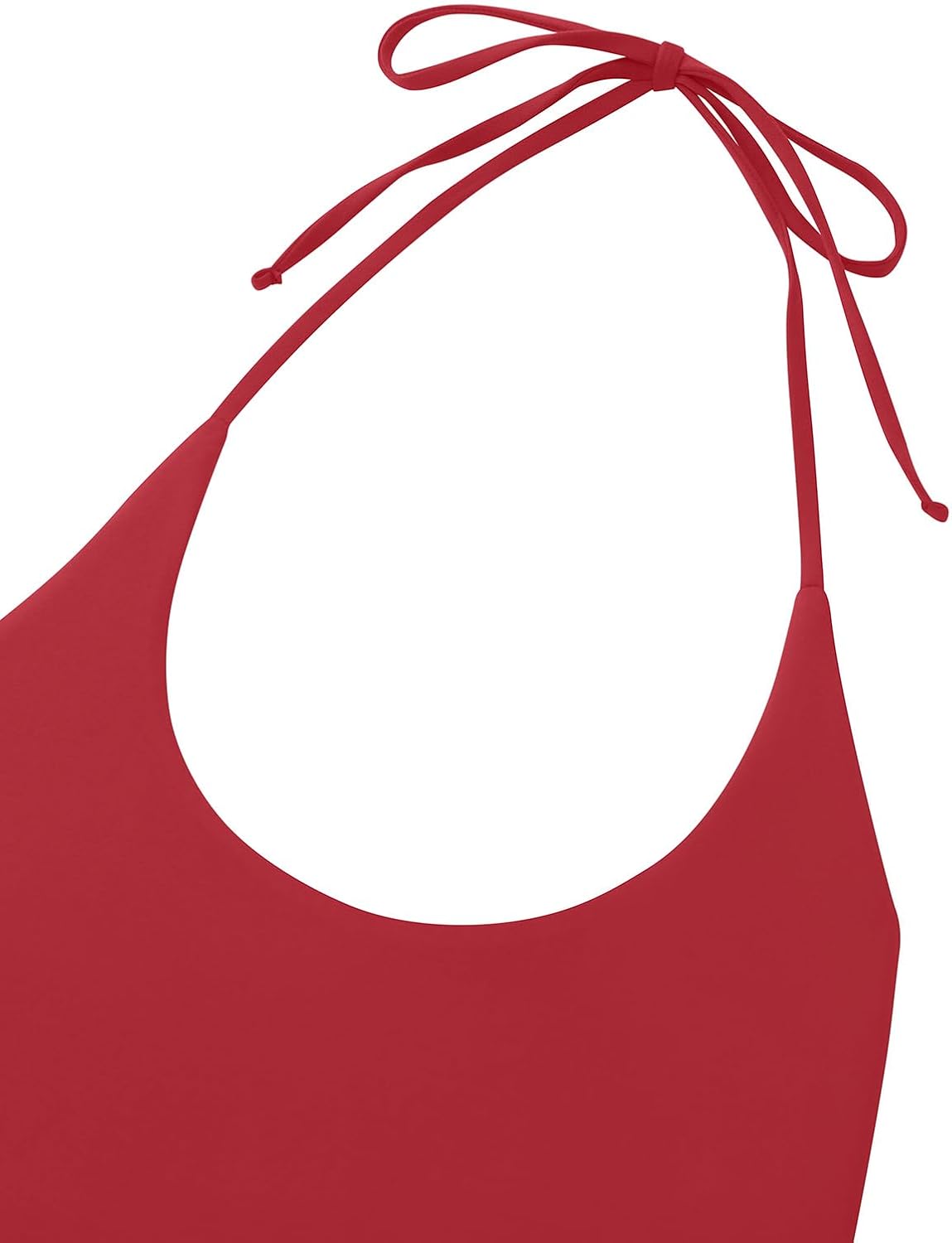 REORIA Bodysuits for Women Sexy Halter Tie Back Deep U Neck Bodysuit Backless Cami Tank Top - Image 6