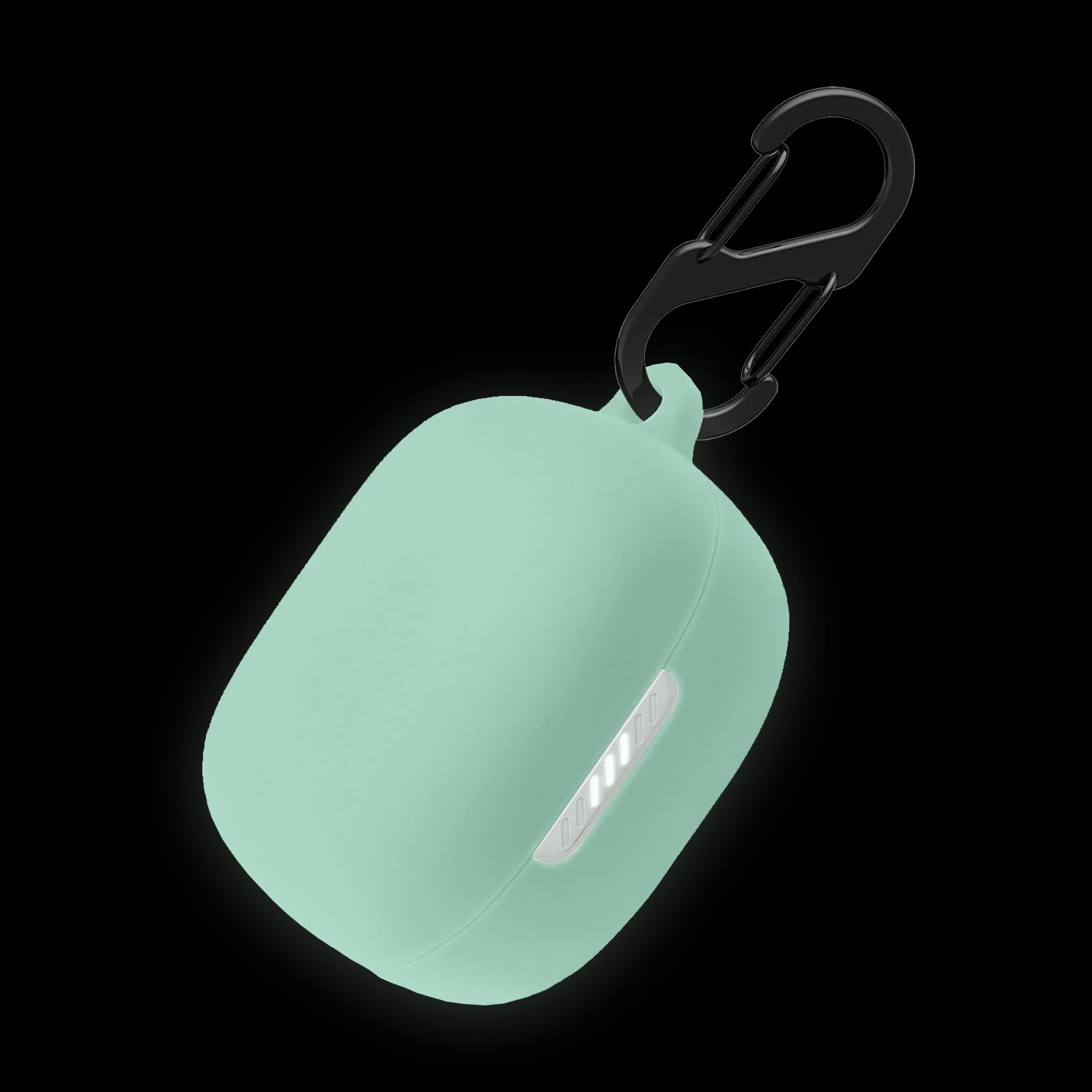 LIRAMARK Silicone Cover Case with Carbiner for JBL Live Pro Plus/JBL Live Pro 2 (Luminous Green)-picture-18