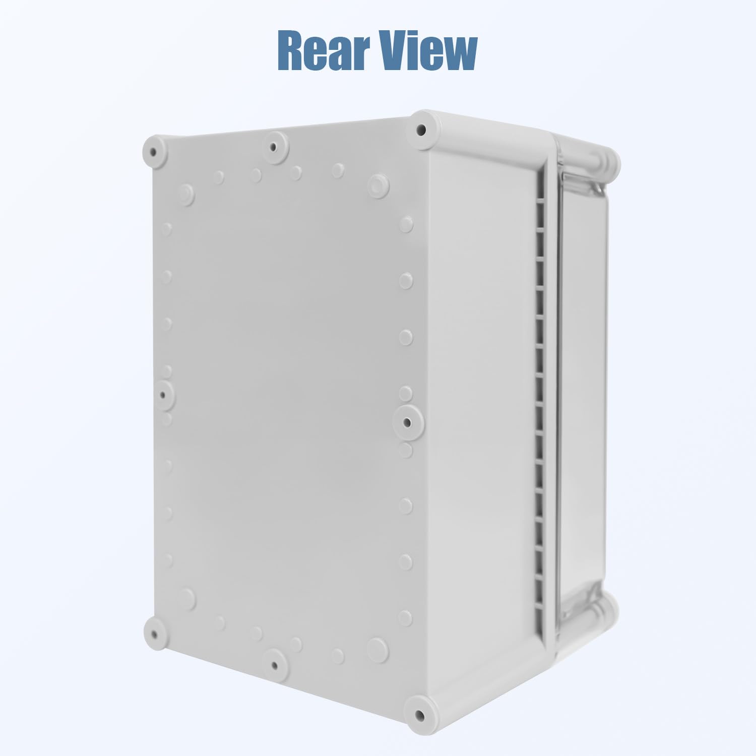 LeMotech Junction Box IP67 Waterproof Dustproof Electrical Box Project Box DIY Enclosure Gray with Transparent Clear Cover, External Size 11x7.5x7.1in (280x190x180mm)